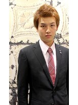 ヨシザワインク プレミアム 築地店(YOSHIZAWA Inc. PREMIUM)&nbsp;ビジネスソフトモヒカン金髪ツーブロックツンツンスタイル