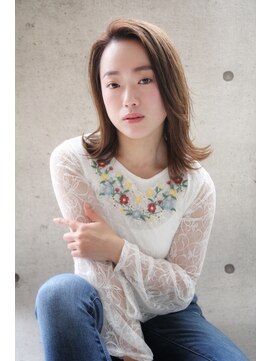 ヘアーアンドメイク シーク 吉祥寺(HAIR&MAKE SeeK) 『簡単外ハネボブ』×『シアーベージュ』