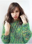 簡単スタイリング 流しバング アッシュベージュ★★