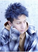 ショートレイヤー ツーブロック くせ毛風パーマ アップバング 71