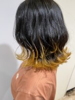リプルヘアー ウエスト(ripple hair west)&nbsp;裾カラー×イエロー