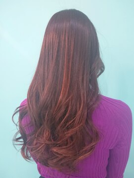 ドライブアンドビジョン 池袋(Drive&Vision) レッドブラウン×デジタルパーマ[池袋/デジタルパーマ/髪質改善]