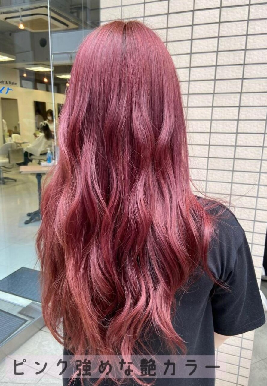 【レビューで送料無料】 色鮮やかなピンクカラー☆：L125628733｜ヘアーアンドメイク ビーズ、ガラス