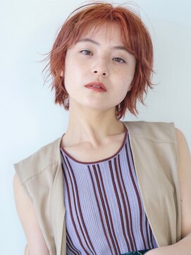 フォト 新宿(foto) グレーベージュ前髪パーマレイヤーカットダブルカラー髪質改善