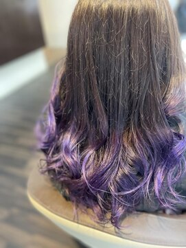 エノモト(ENOMOTO) 大人可愛い♪ロングペールパープルグラデーションカラー10代20代