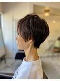 大人可愛い◎イメチェン似合わせカットフルバングハッシュカット