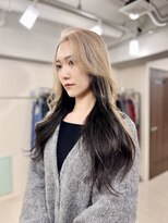 エッジ 下北沢(edge.)&nbsp;レイヤー×ハイトーンベージュ×インナーブラック　edge.下北沢