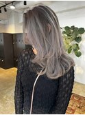 スモーキーはホワイト バレイヤージュ_smoke white ash_
