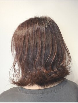 フレア ヘア サロン(FLEAR hair salon) 外ハネボブ チェリーピンク