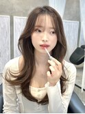 韓国風/レイヤー/小顔/前髪カット/髪質改善/グレージュ/透明感