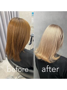 ヘアサロン ドットプラス 町田店(dot. plus) トリプルカラー×ホワイトベージュ