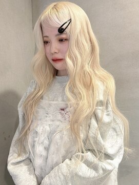 ペレ 梅田(PELE) 前髪/アンブレラカラー/こなれミディ/イメチェン/ウェーブパーマ