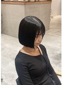 ばっさりボブにイメチェン就活カラー