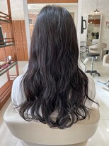 レイフィールド 滝の水店&nbsp;ロングこて風クリームパーマコテ巻き風パーマ