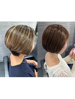 一人一人の骨格や顔の形のお悩みに合わせた、お家でセットしやすいヘアスタイルを一緒に作ります。