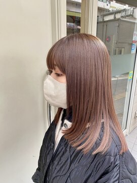 チャコレ パーチ 北千住店(Chacolle perch) ブリーチなしピンクベージュ