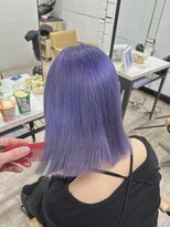 プライズ 成増店(prize)&nbsp;ラベンダーカラーブルーラベンダーハイトーンボブ成増