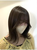 #noi_style 顔まわりレイヤー×オリーブベージュ