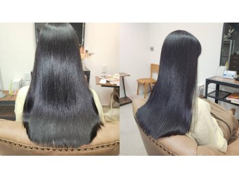 ディアーズ 山形城西店(Dears)の写真/クセ毛やうねり毛が気になる方に！髪に優しい薬剤を使用しているから、ダメージレスで理想のストレートに！