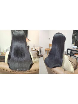 クセ毛やうねり毛が気になる方に！髪に優しい薬剤を使用しているから、ダメージレスで理想のストレートに！