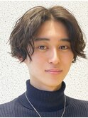 センターパート　×　波ウェーブ