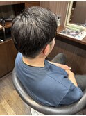 ナチュラルツーブロックショート