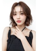 20代30代大人かわいいこなれミディくびれレイヤーベージュカラー
