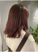 ブリーチ無し！ワインレッドカラー