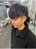 波巻きツイストスパイラルパーマ/フェザーパーマ/眉毛/メンズ 
