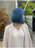 【GEEKS渋谷】ブルーカラー/似合わせ/寒色カラー/ボブカット