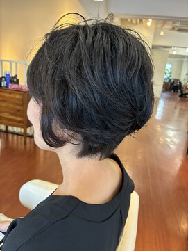 ヘアーアンドスパ アン コントゥール(hair&spa an contour) 小顔/前下がりショート/前髪ありショート/ショートボブ
