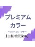 【白髪/根元３ｃｍ以内】ハリ・コシ・ツヤコース(プレミアムカラー)