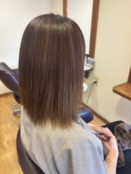 ヘアーサロン パキア(Hair Salon Pakia)の写真/思わず触れたくなる柔らかな質感の髪へ◇髪のダメージを最小限に抑え、自然な仕上がりのストレートを実現♪