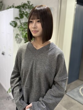 ◆◇大人可愛い艶カラー顎下ボブ◇◆