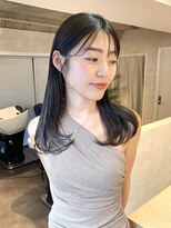 サンルーム(SUN room)&nbsp;骨格に合わせた前髪カットカラーブルーブラック