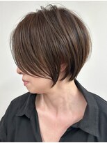 ゴカン バイ ジル ブラン 名古屋(Gokan by JIL BLAN)&nbsp;ハイライトバレイヤージュダブルカラーショートカット30代40代