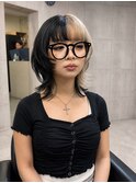 ツートンカラーウルフ