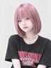 【儚いハイトーンボブに◎】小顔似合わせボブ+ケアブリーチ+透明感カラー