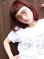 ナヌーク シブヤ(nanuk shibuya) 【nanuk】チェリーブラウンがkawaii！ショートバングヌケ感ヘア