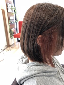 エル バイ ファースト(L by first) 【L by first】ナチュラルボブ×インナーカラー