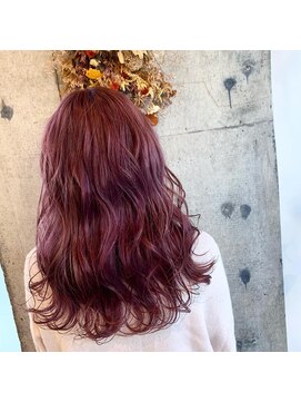 ヘアーデザイン リマ(Hair Design Lima) 『Lima』チェリーピンク ワンブリーチあり