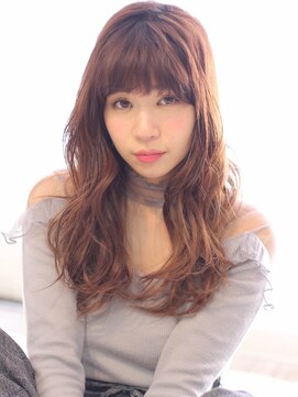 アルベロ(albero) 「磯野真由美」デジタルパーマゆるふわロング×メルトカラー