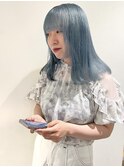 【村上慶登】ハイトーン ペールブルー 水色カラー ケアブリーチ