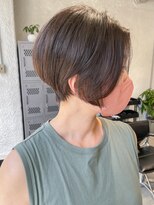 ピボット 北千住(PIVOT) 大人可愛い20代30代40代黒髪前下がりショートボブ丸みショート