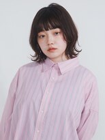 オンク 新宿(onk)&nbsp;黒髪/グレーベージュ/レイヤーロング/前髪パーマ[新宿駅]