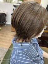 東京ヘアーサロン ミディアムウルフ×グレージュ/20代/30代/40代/北本/桶川/鴻巣