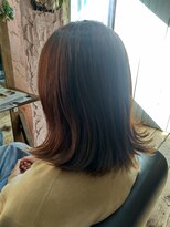 ロッソバイアルター 鎌取(ROSSO by aL-ter)&nbsp;黒髪/グレーベージュ/レイヤーロング/前髪パーマ 石橋奈津子