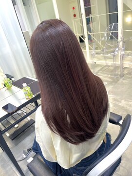 ウル 表参道(HOULe) 艶髪 ロング 髪質改善  ピンクカラー 酸熱 透明感カラー