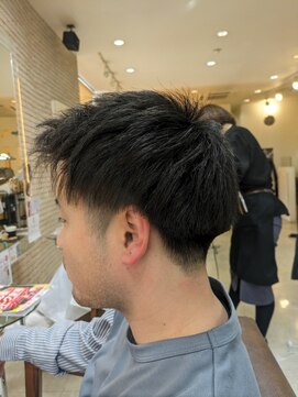 アルファ 波崎店 メンズ 刈り上げ アップバング