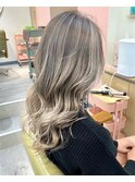 ナチュラルレイヤー/エアリーロング/美髪/グレージュカラー/船橋